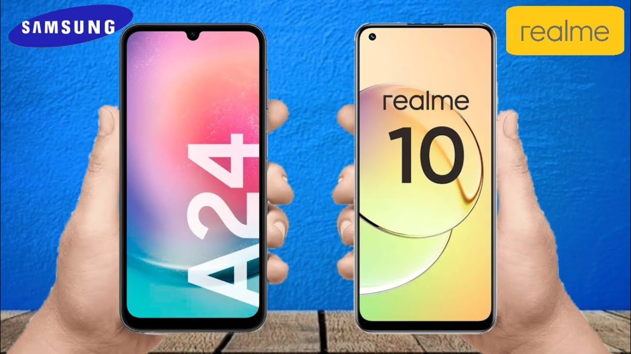 Samsung A24 vs Realme 10 أيهم أفضل