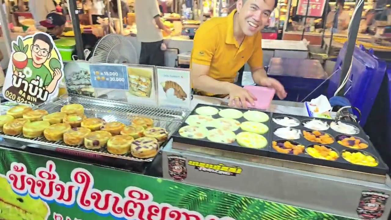 LAOS VIENTIANE DAY END EVENING  MARKET DISCOVERY + VISIT BUDDHA PARK WHERE THERE ARE 8000 BUDDHAS