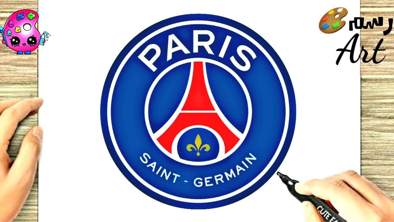 How to draw the Paris Saint-Germain club logo | رسم شعار باريس سانجرمان | رسم شعارات اندية كرة قدم