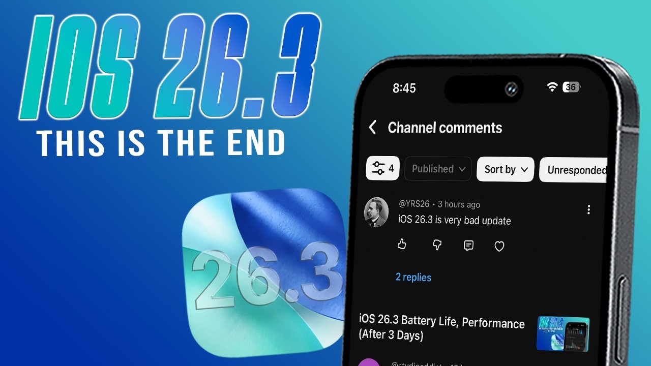 iOS 26.3 BAD Update? Finally it's HERE