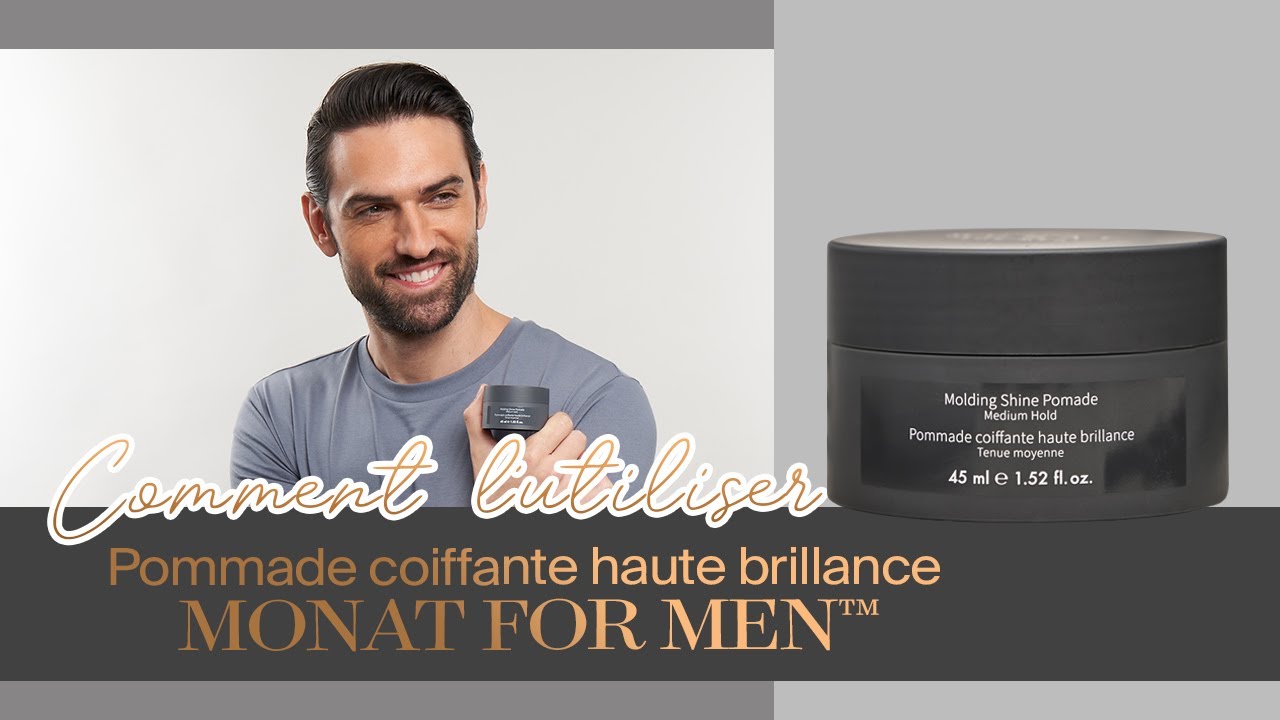 Comment l&rsquo;utiliser | Pommade coiffante haute brillance MONAT FOR MEN | Soins capillaires - FR