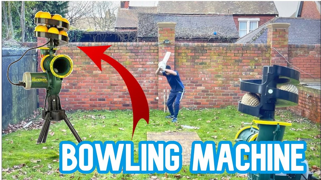 [4K] | Paceman Bowling Machine | Cricket| Backyard Cricket