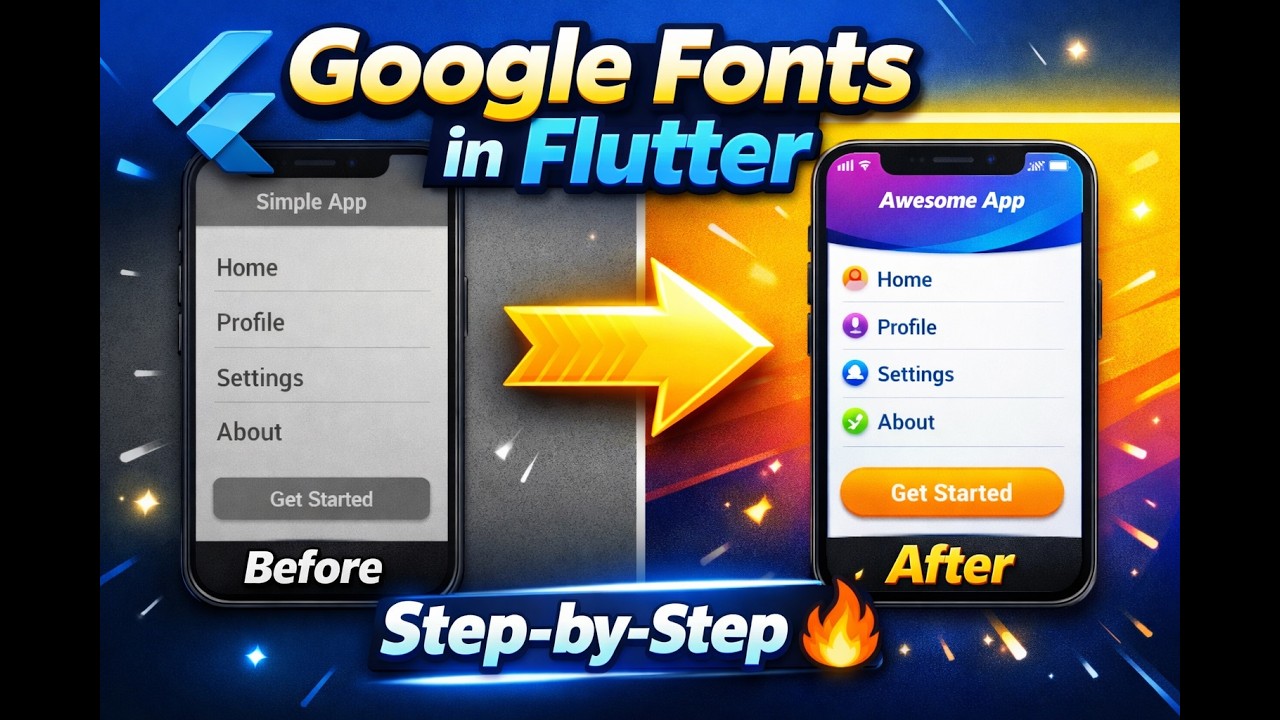 How to use Google Fonts in Flutter 🔥 | #flutter