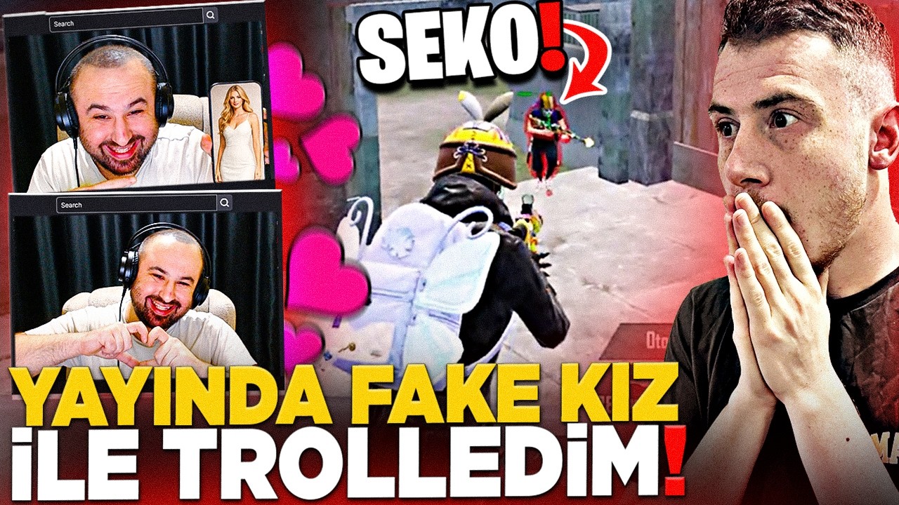 alemdeSEKO'YU CANLI YAYINDA FAKE KIZ HESABI İLE TROLLEDİM!! | PUBG Mobile