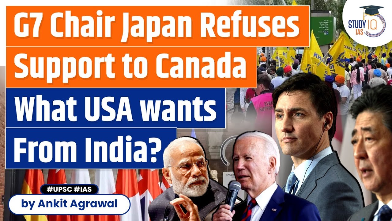 G7 Joint Statement Skips Any Reference to Nijjar Killing | UPSC