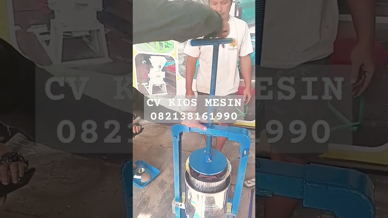 Mesin Press Lemak Kakao Manual