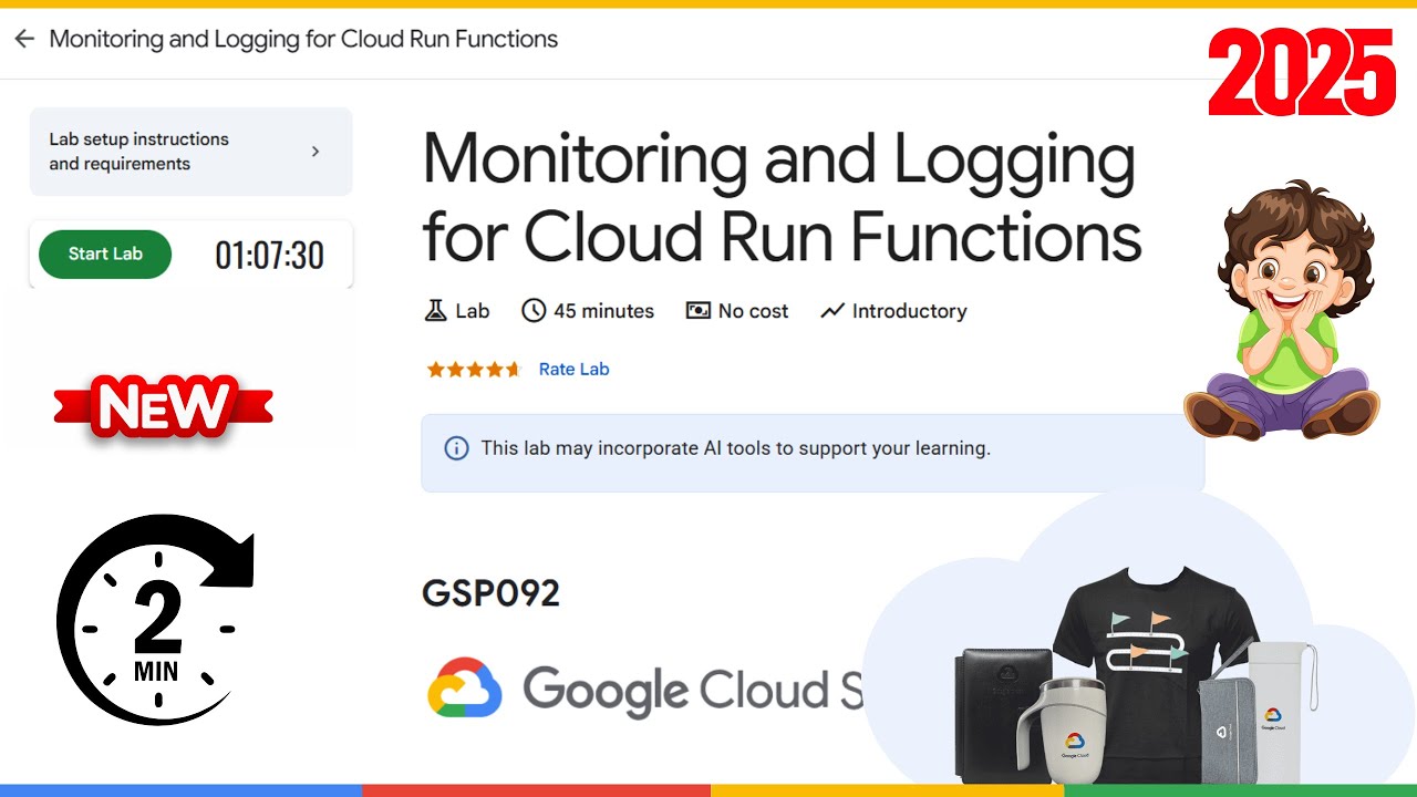 Monitoring and Logging for Cloud Run Functions | GSP092