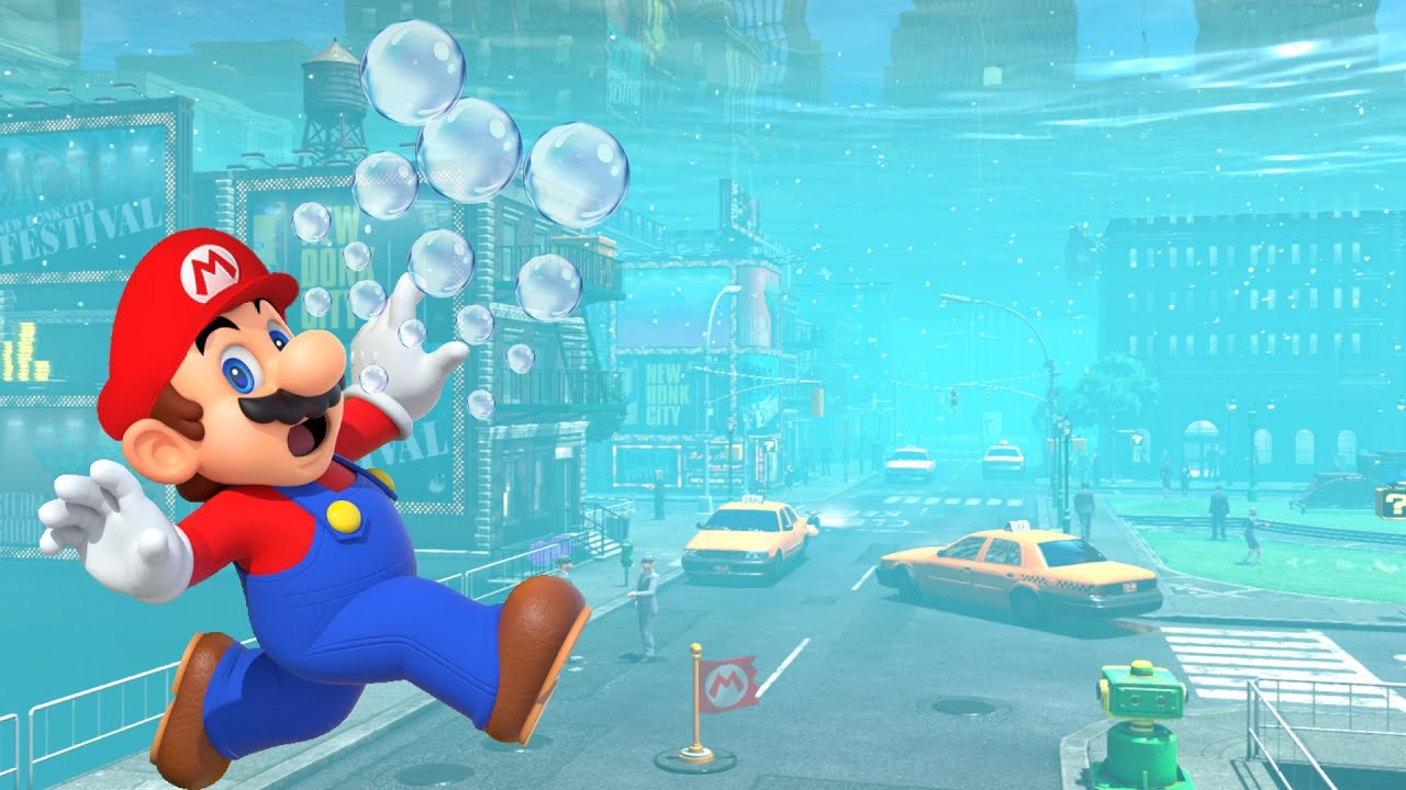 FLOODED Super Mario Odyssey is CRAZY!! (Full Movie - 2 Hours)