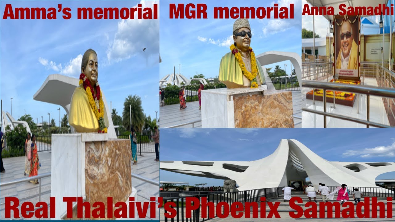 MGR Samadhi Jayalalitha Amma memorial | Kalaignar Karunanidhi memorial Anna Samadhi #chennai #tamil
