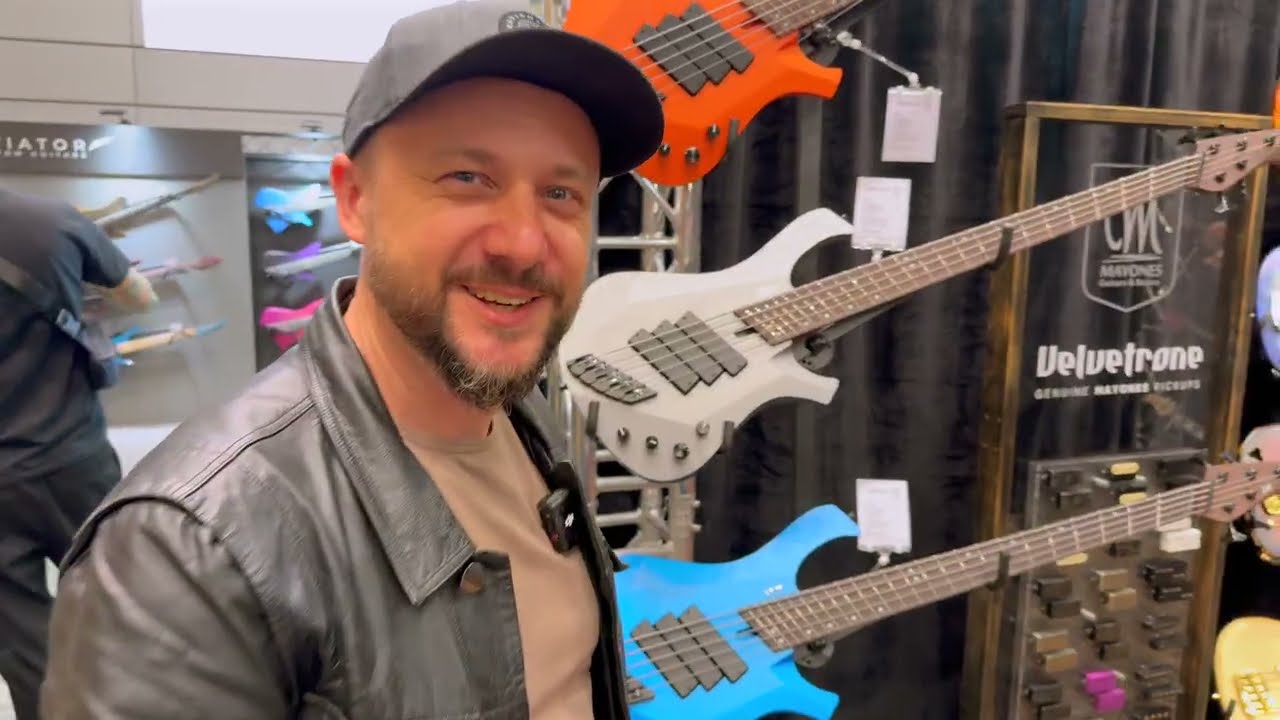 Бас-гитары Mayones на Гитарном саммите 2025 в Мангейме