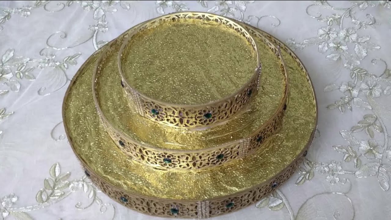 صنع حامل الحلويات بخشب الليزر للأفراح و المناسبات
