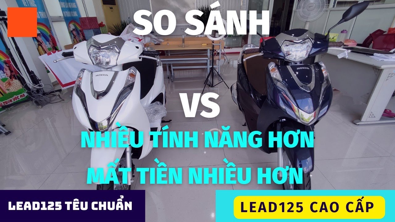 Chi tiết Honda Lead 2022. So sánh Honda Lead tiêu chuẩn vs Lead cao cấp. Báo giá Lead 2022 #xemay