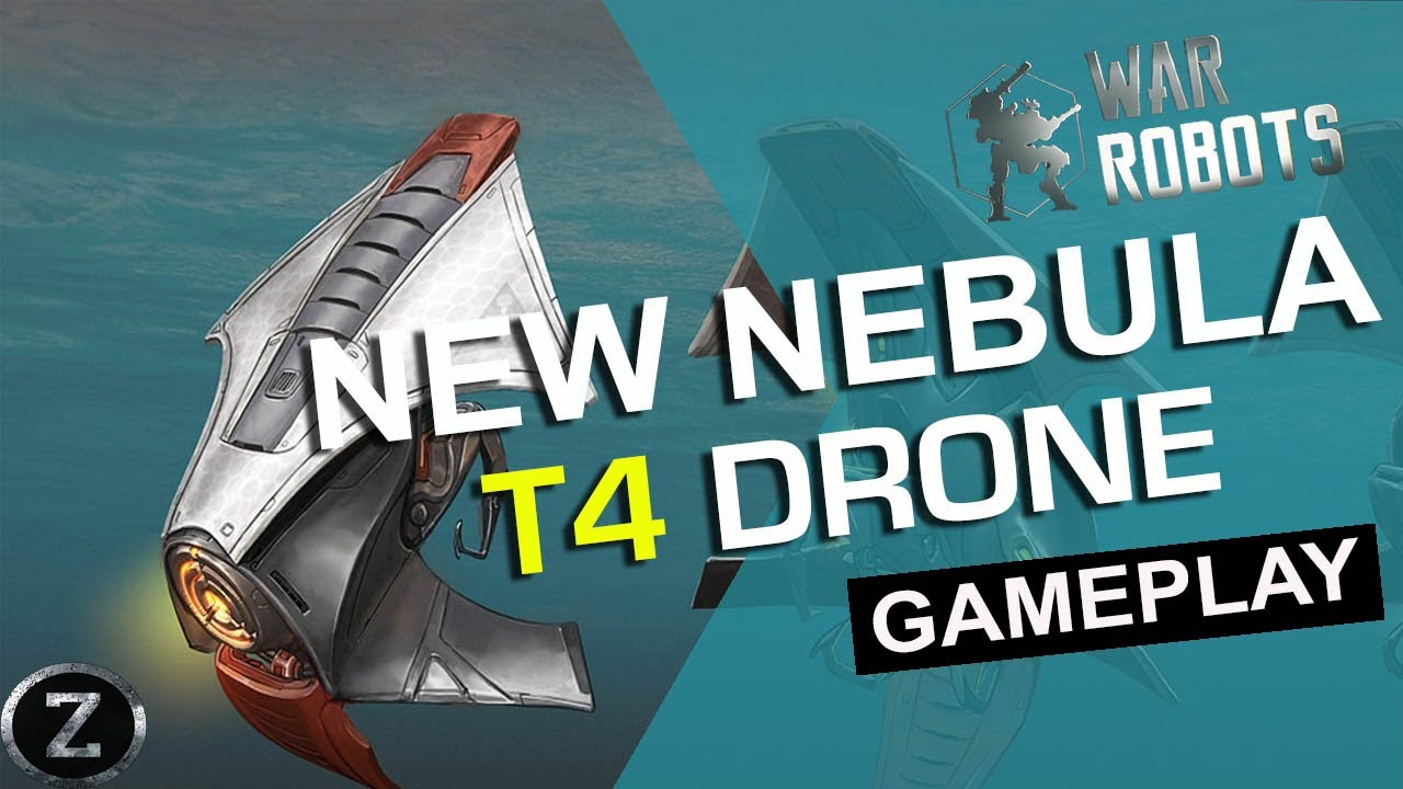 🔴 New T4 Drone - NEBULA - with T4 SUPPRESSION and T4 FREEZER Chips | War Robots Gameplay