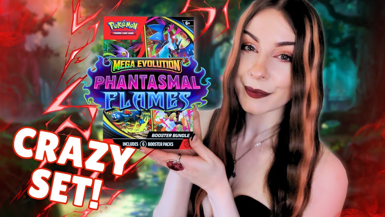 Распаковка бустерного набора PHANTASMAL Flames! (Pokémon)