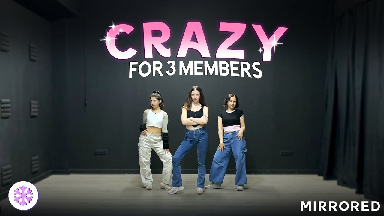 [YKM] LE SSERAFIM - CRAZY Dance Practice for 3 members (Mirrored) 3명