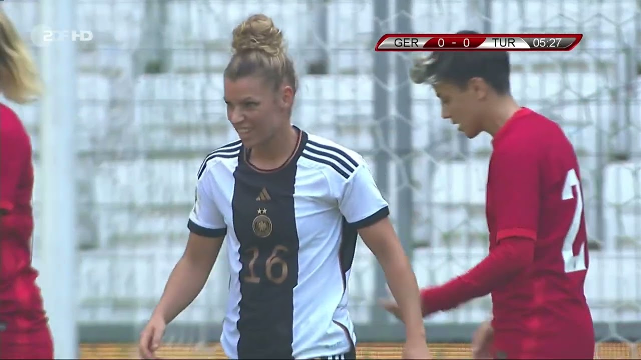 Frauenfussball WM 2023 Quali  Türkei  Deutschland 1  Halbzeit