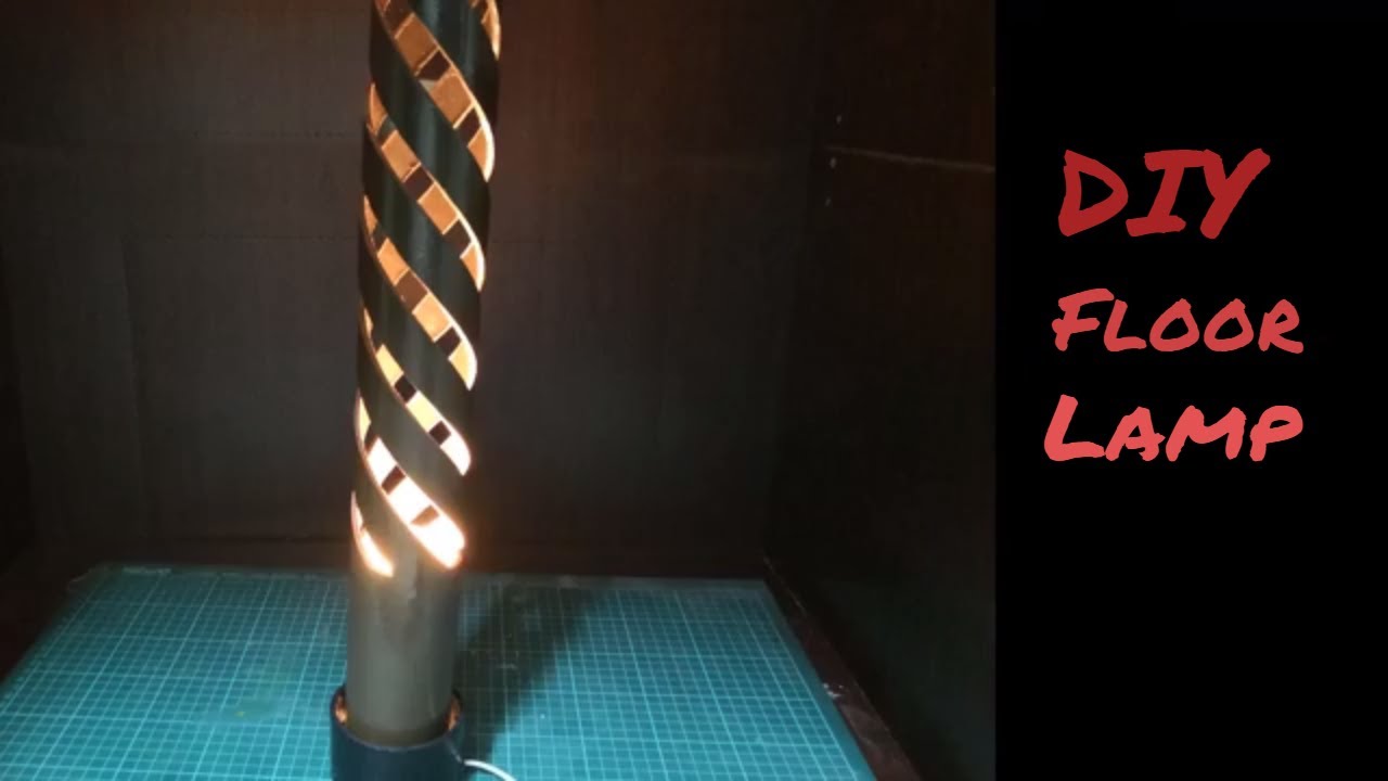 DIY Floor Lamp - How To Make Floor Lamp With Cardboard Roll - Best Out Of waste