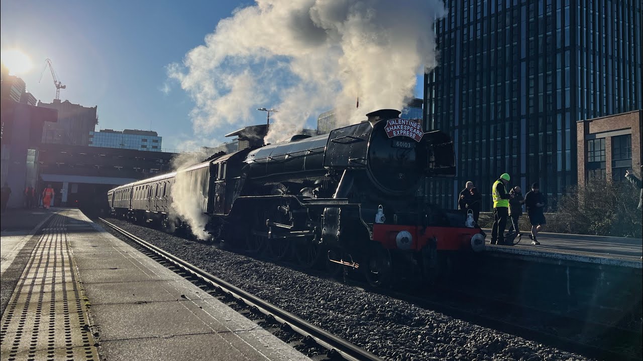 Flying Scotsman comes to Birmingham! A3 60103 Hauls tours in Brum + 68s and 66s! February 2026