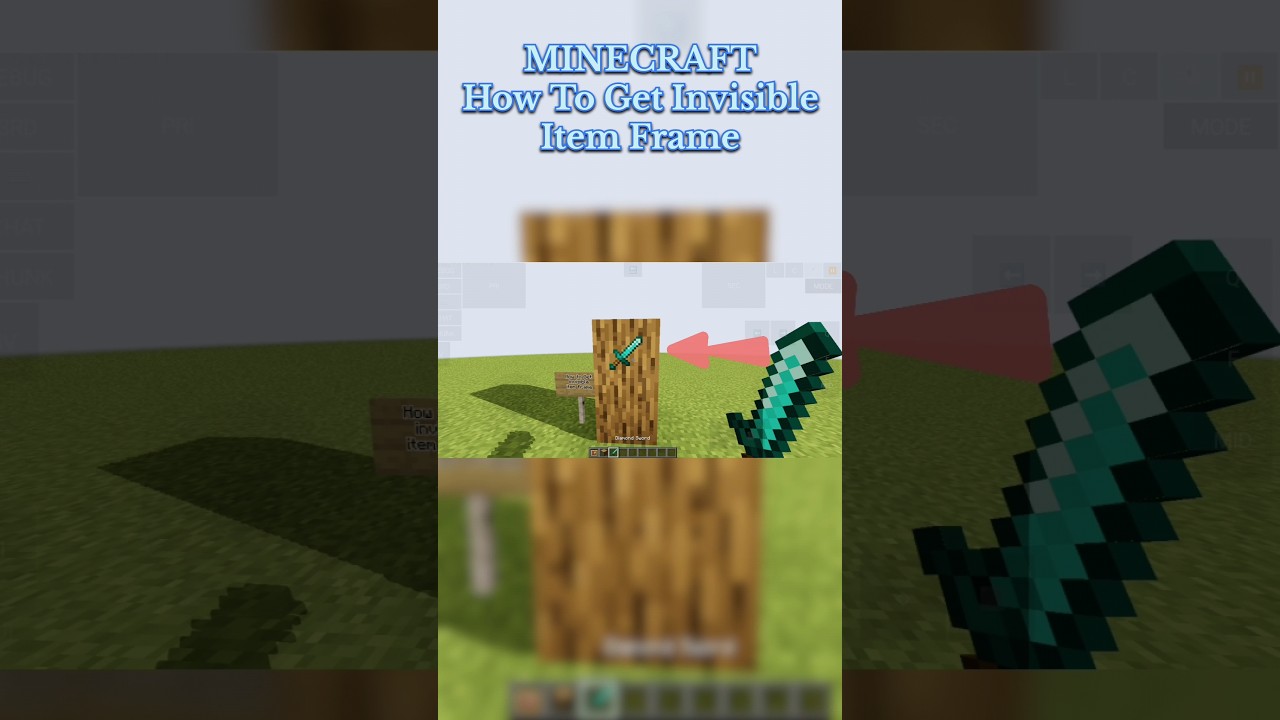 How to Get Invisible Item Frame in Minecraft 