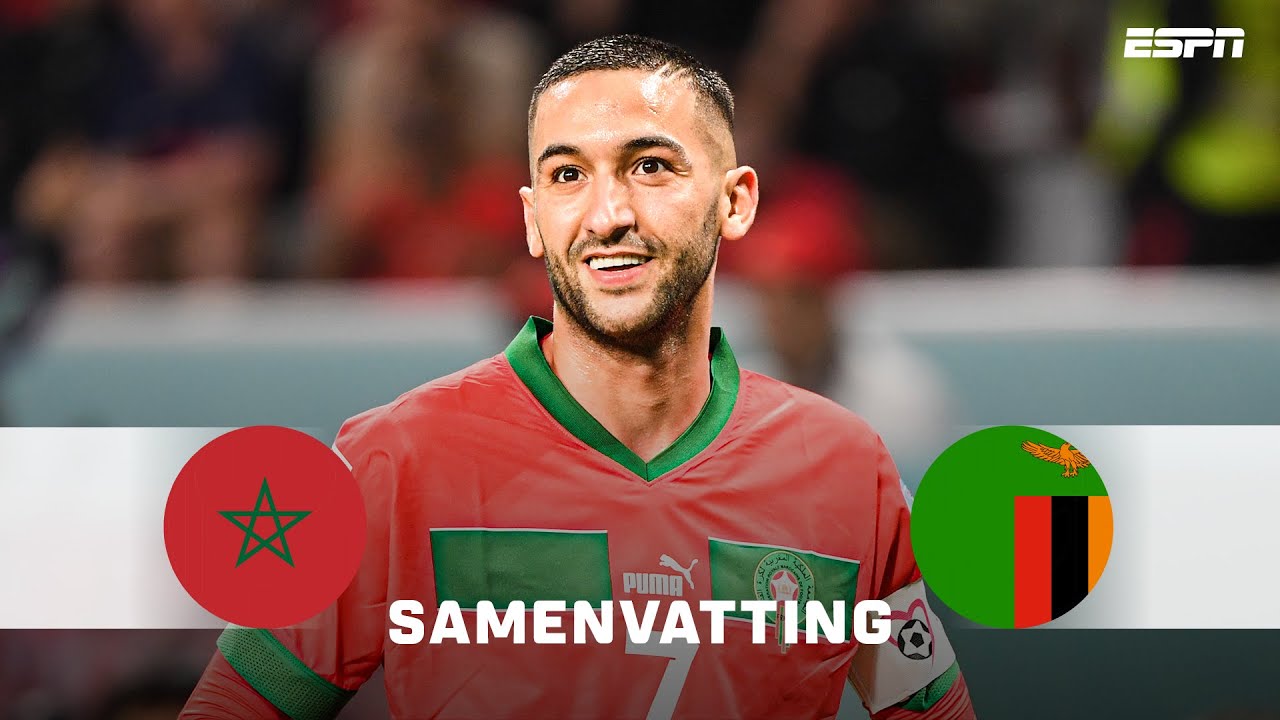 🇲🇦 HAKIM ZIYECH benut penalty na 5️⃣ minuten in WK-kwalificatie ⚡ | Samenvatting Marokko - Zambia