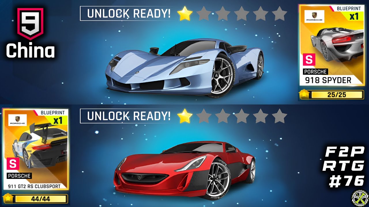 Asphalt 9 CN | Unlocking Aspark Owl & Rimac C1 | F2P RTG #76