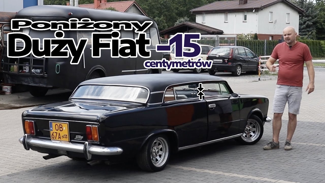 Duży Fiat Coupe z obniżonym o 15 centymetrów dachem