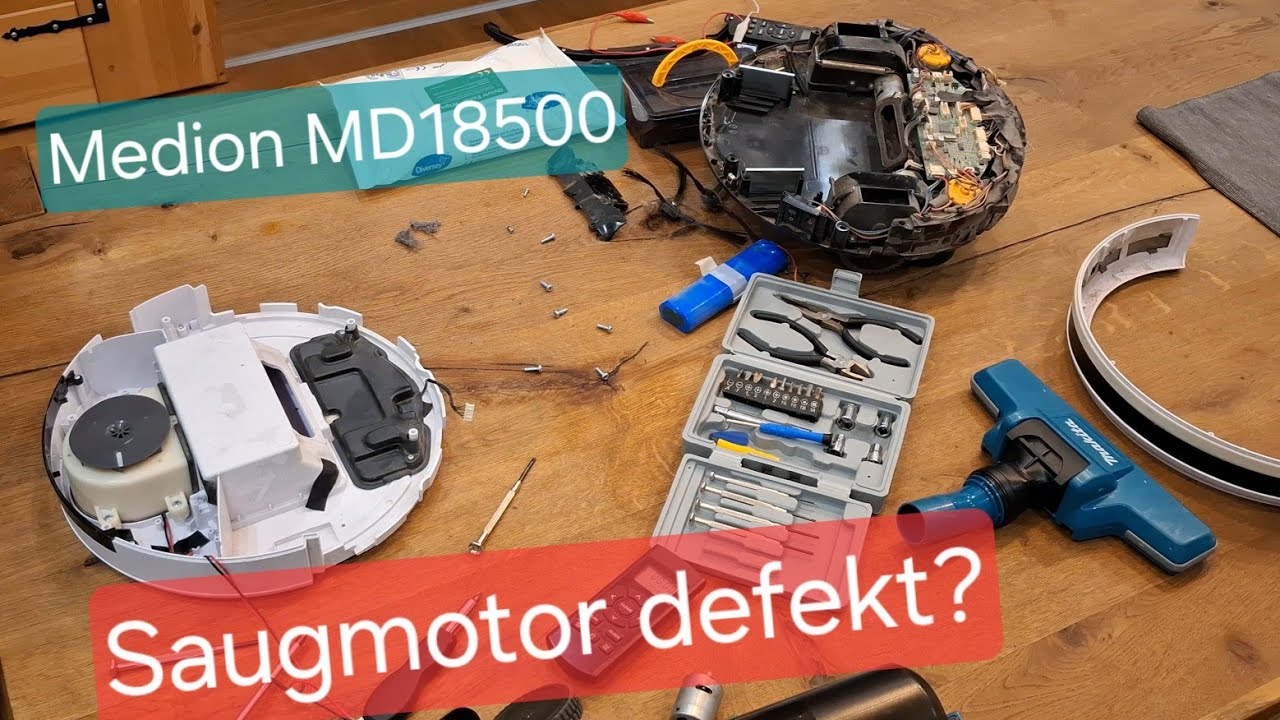 Medion Staubsaugerroboter Motor reparieren MD18500