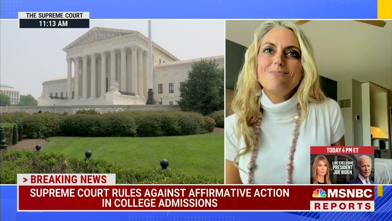 Professor Jennifer Mascott Speaks with MSNBC on the Supreme Court's Ruling on Affirmative Action