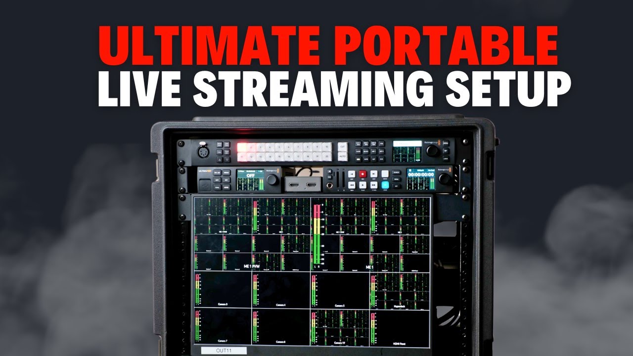Portable Live Streaming Rig Setup: Blackmagic 2M/E Constellation & Essential Gear Explained