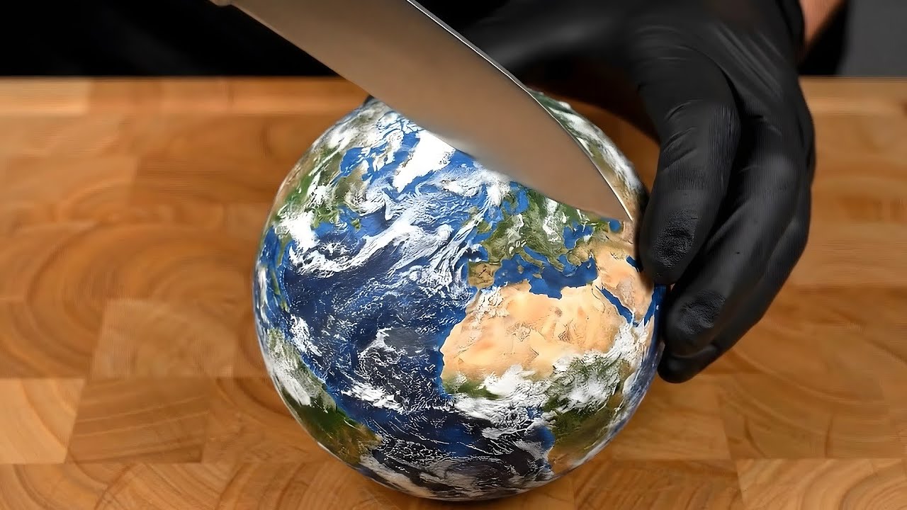 Planet Cutting ASMR 🌍✂️ | Satisfying Cosmic Slices & Deep Relaxation Sounds