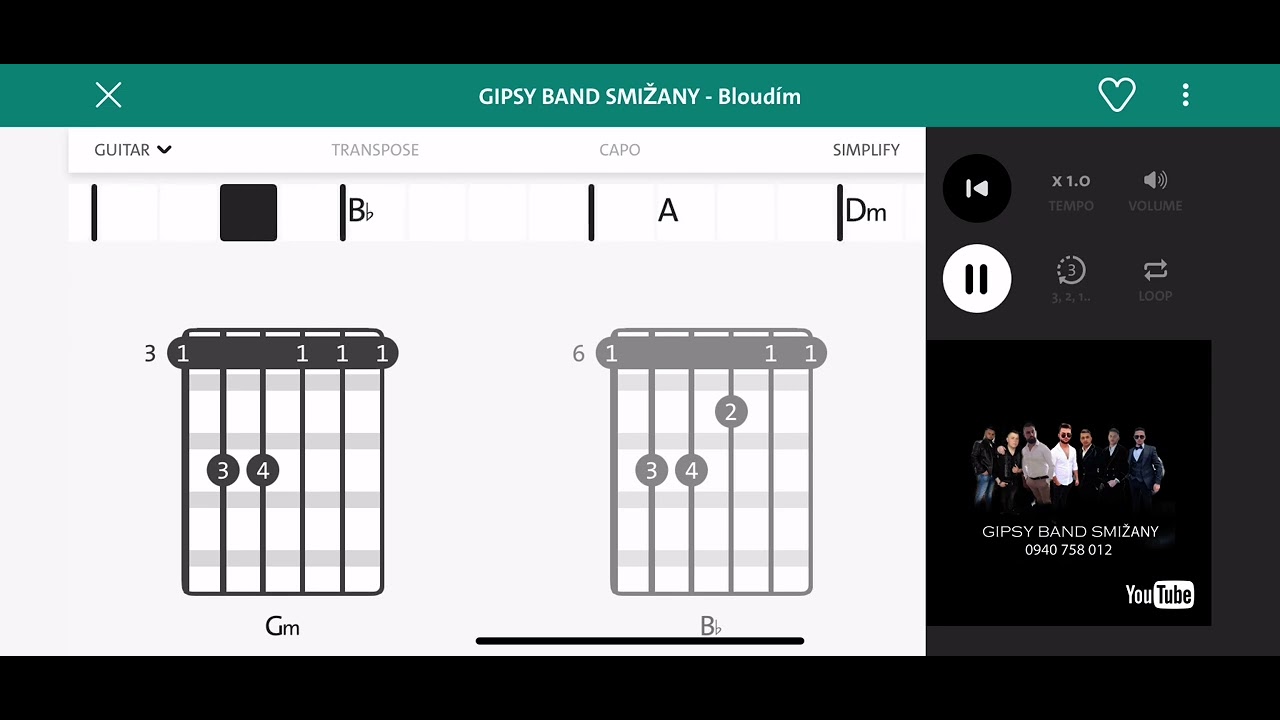 Tutorial akordy. G.B.Smižany Bloudim