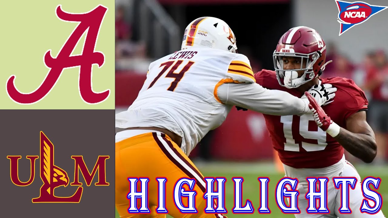 #2 Alabama  vs UL Monroe (Week 3) | Full Game  & Highlights  NCAA College Football