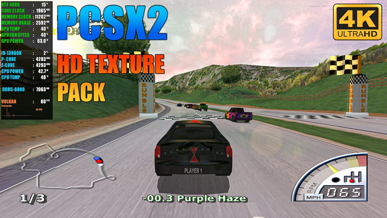 Rumble Racing - ( PCSX2 4K 60FPS ) + HD Texture Pack + Configuration | PS2 Emulator (2024)