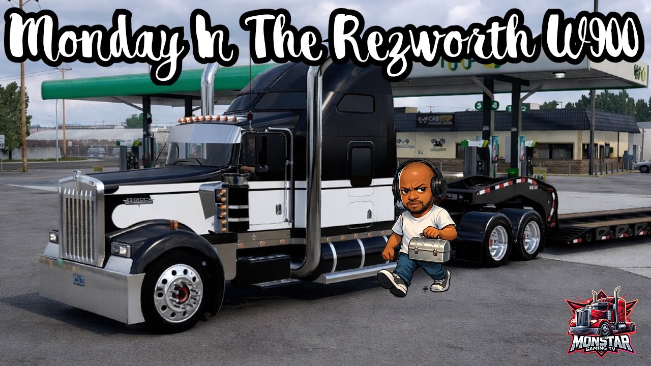 American Truck Simulator - Monday Haul In The W900 Kenworth