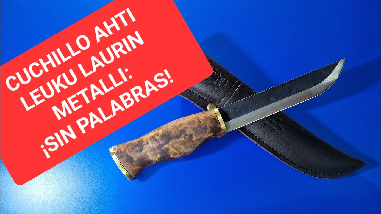 CUCHILLO FINLANDÉS AHTI LEUKU LAURIN METALLI: ¡SIN PALABRAS!