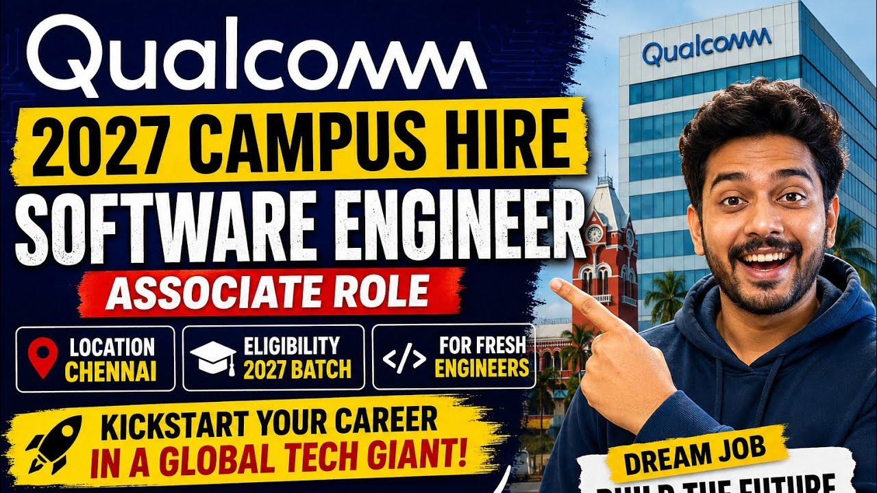 Qualcomm Campus Hiring 2027 | Associate Engineer Jobs | അപ്ലിക്കേഷൻ ആരംഭിച്ചു