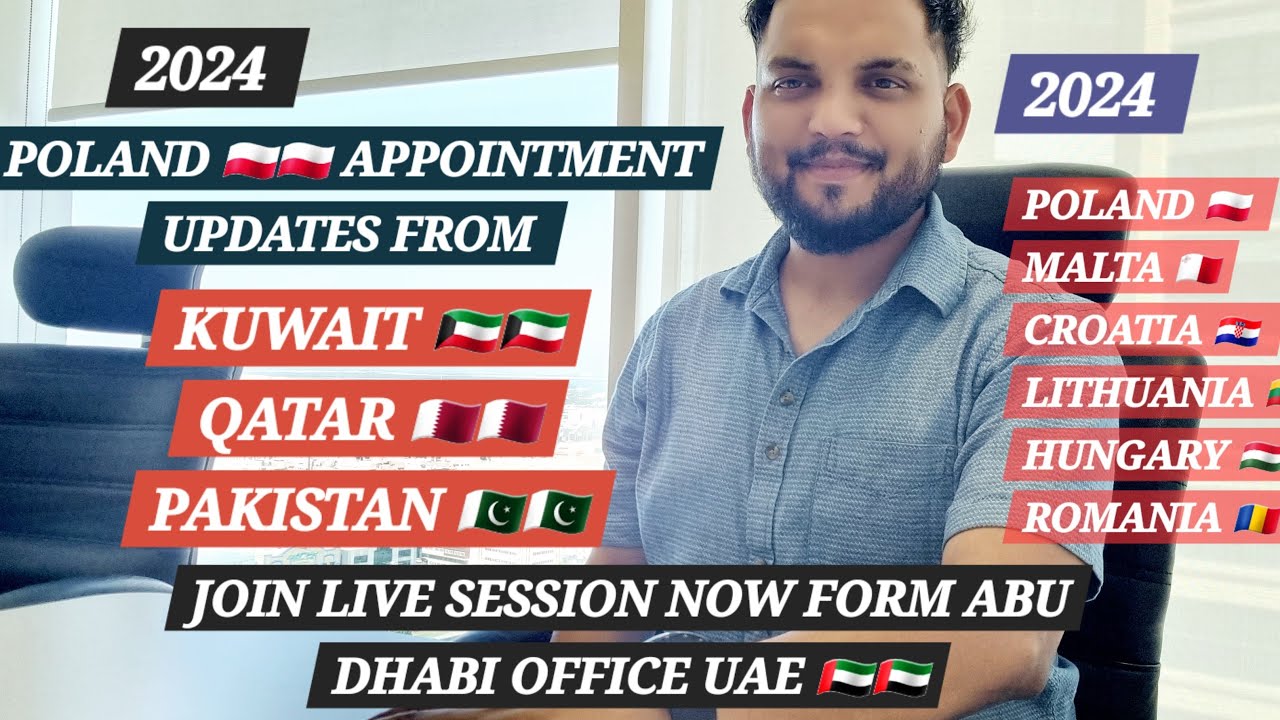 🙋‍♂️2024 POLAND 🇵🇱🇵🇱 APPOINTMENTS UPDATES FROM QATAR 🇶🇦, KUWAIT 🇰🇼 , PAKISTAN 🇵🇰🇵🇰