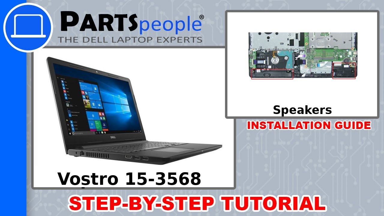 Dell Vostro 15-3568 (P63F002) Speakers How-To Video Tutorial