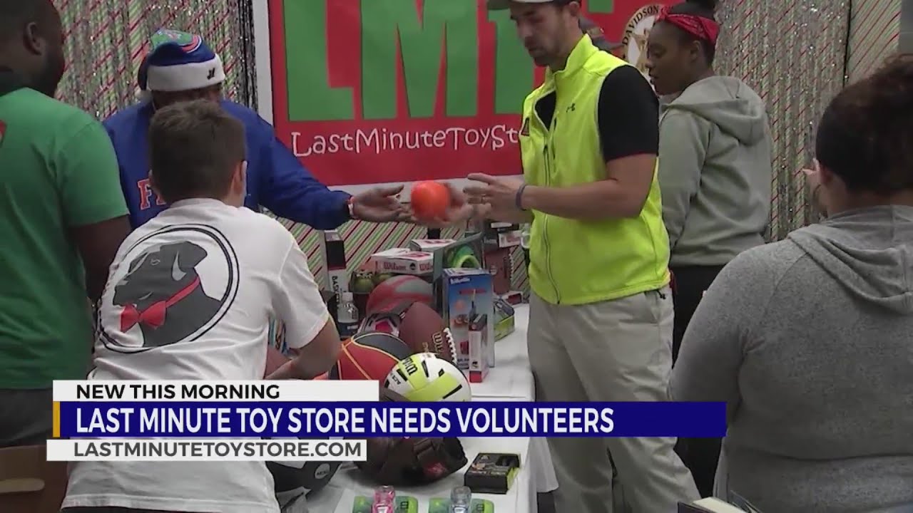 Last Minute Toy Store needs volunteers