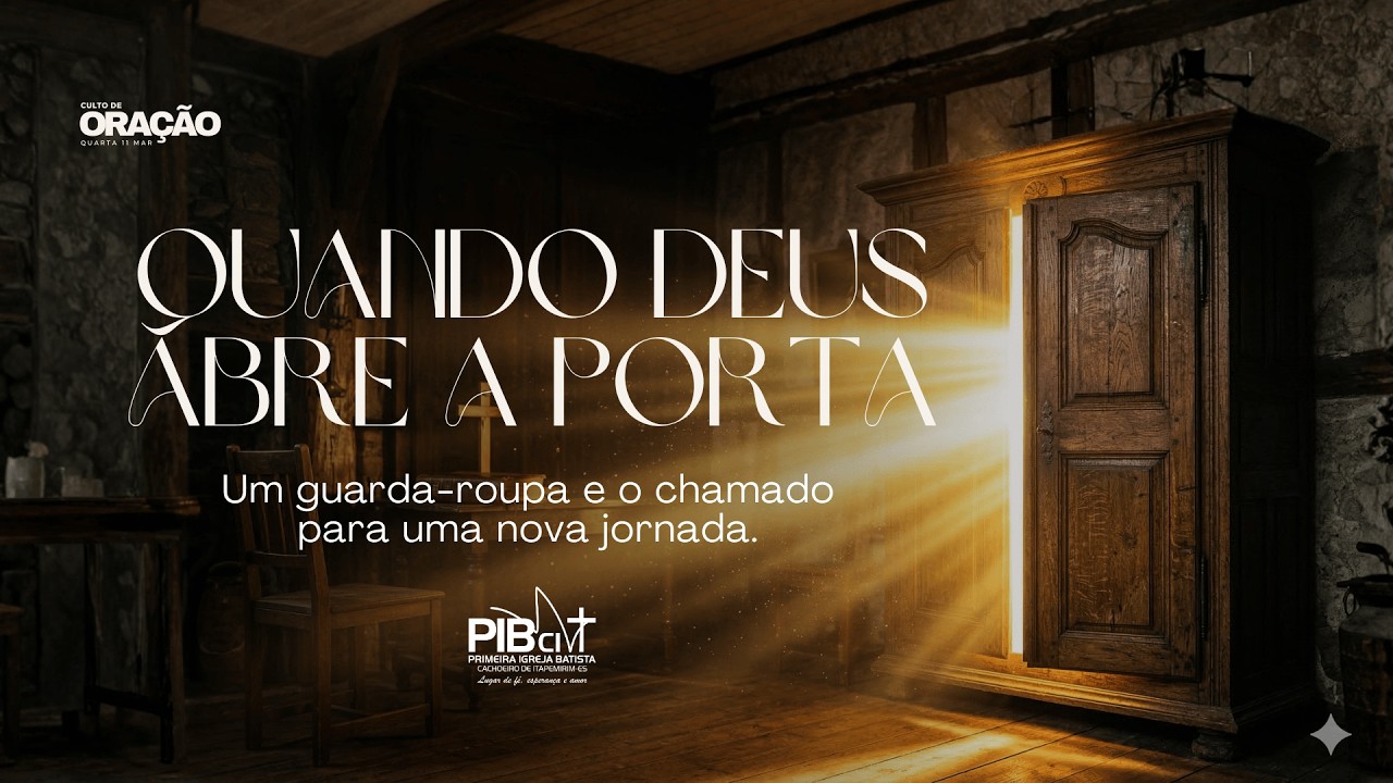 QUANDO DEUS ABRE A PORTA! - Missionária Rachel Calegario - 11/03/26 10h #aovivo