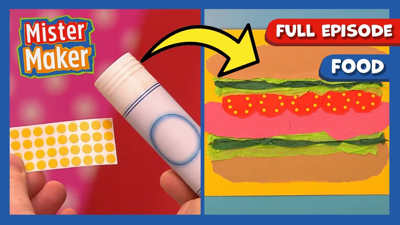 Mister Maker Arty Party 🎨 Series 1, Episode 21 | Food 🥪 | FULL EPISODE