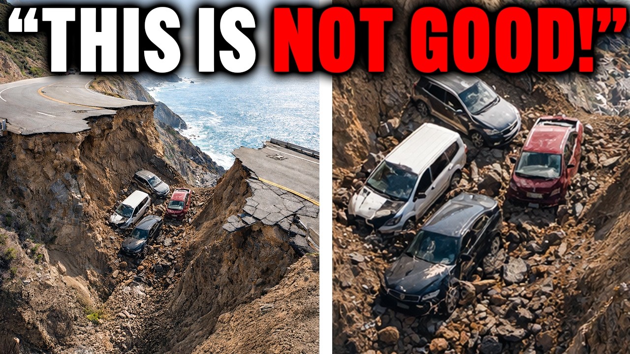 Footage of a California Highway Sliding Into the Ocean Revealed Something Sinister
