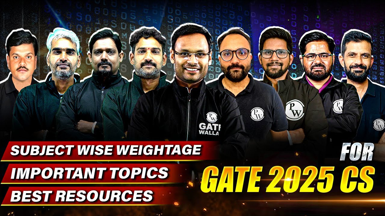 GATE 2025 CS | Subject Wise Weightage, Important Topics, Best Resources | Complete Details