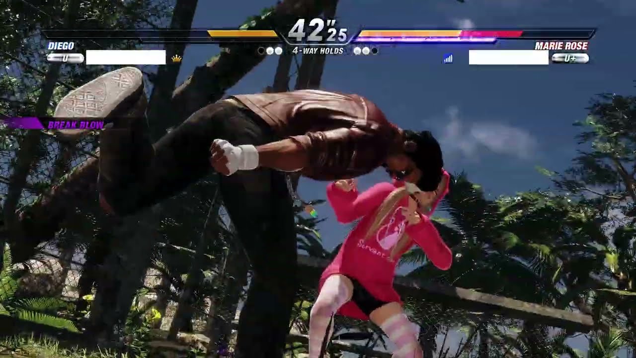 DOA6 Diego STEAM Lobby 260213 vs Marie Rose