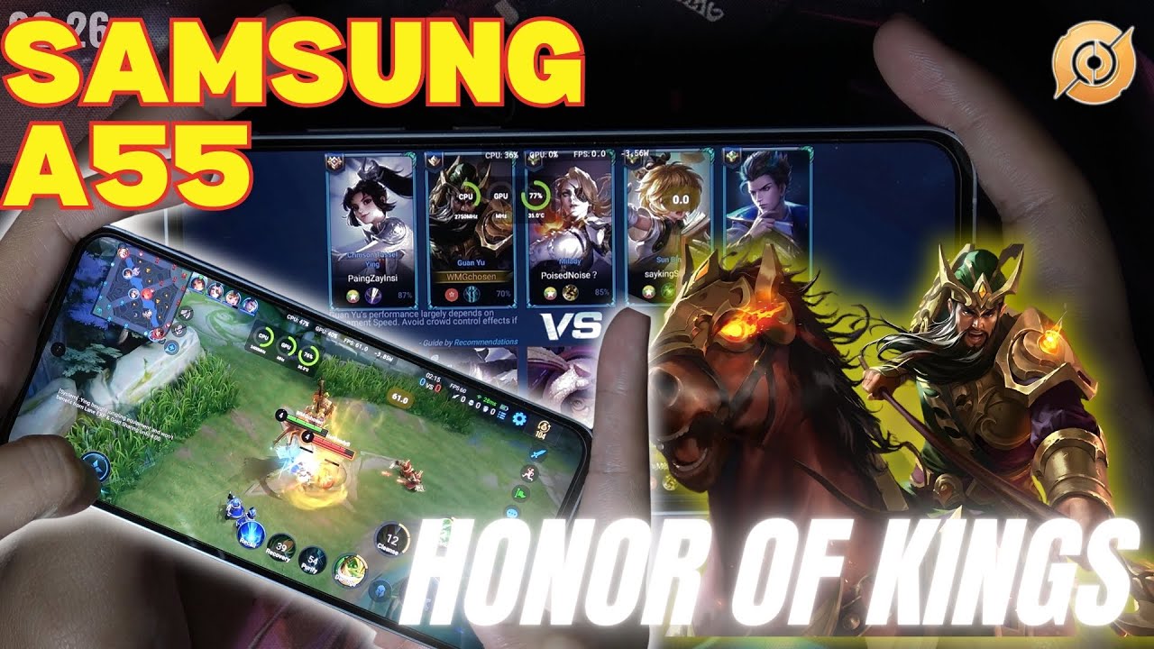 Samsung Galaxy A55 test game Honor of Kings HOK | Exynos 1480