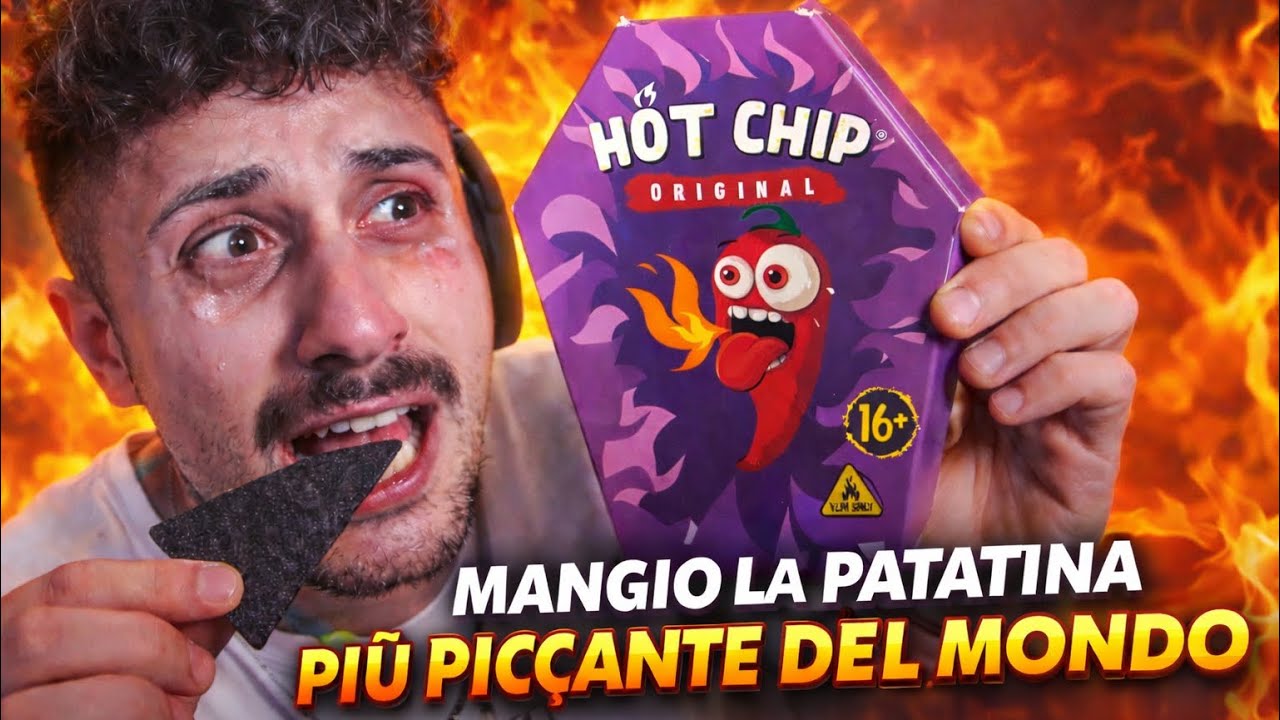 MANGIO LA PATATINA PIU PICCANTE DEL MONDO!!!😱​HO RISCHIATO MALISSIMO​😭