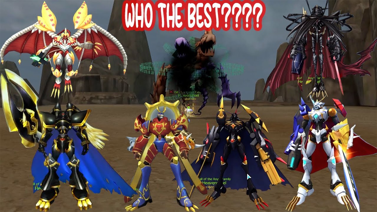 DMO All digimon SSS+ VS EDG