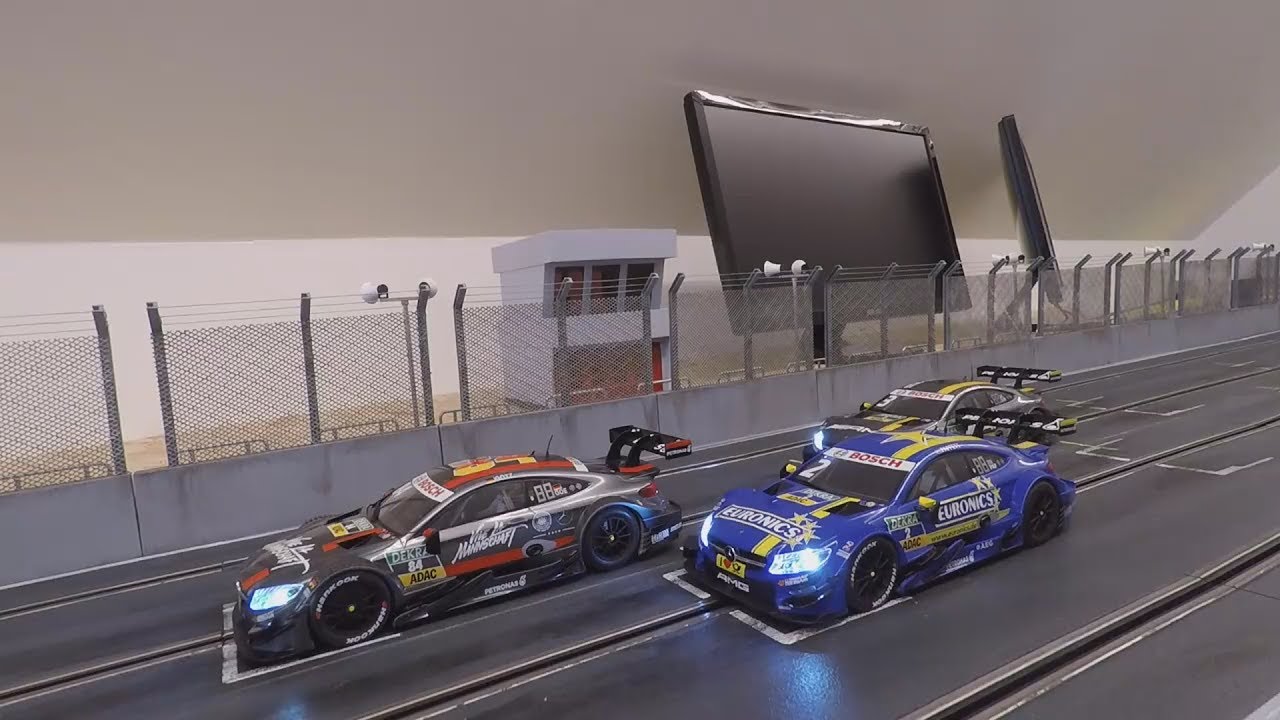 Mercedes AMG C63 - DTM Race - Pit Stop - DTM Sound - Carrera Digital 124