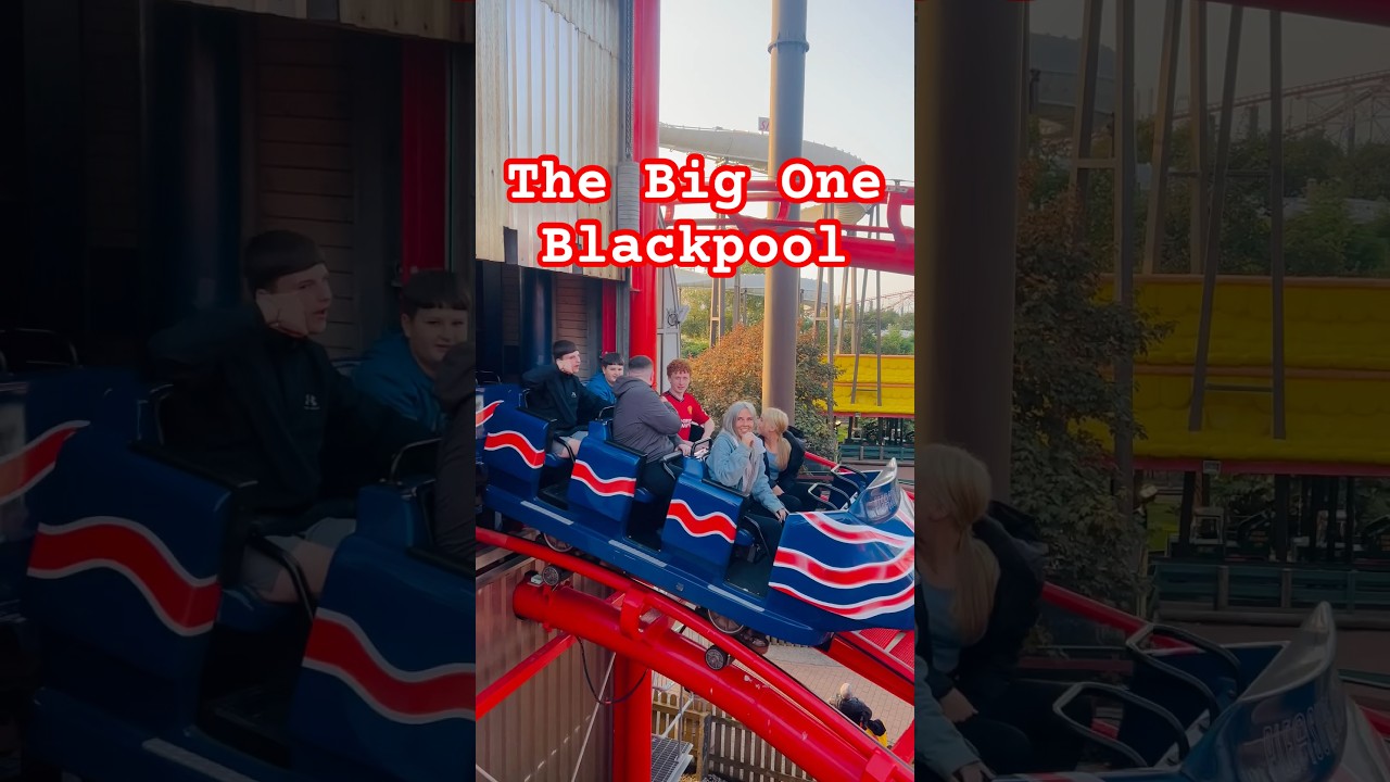 The BIG ONE Rollercoaster Blackpool Pleasure Beach! 🎢🎢 #themepark #rollercoaster #blackpool #fun
