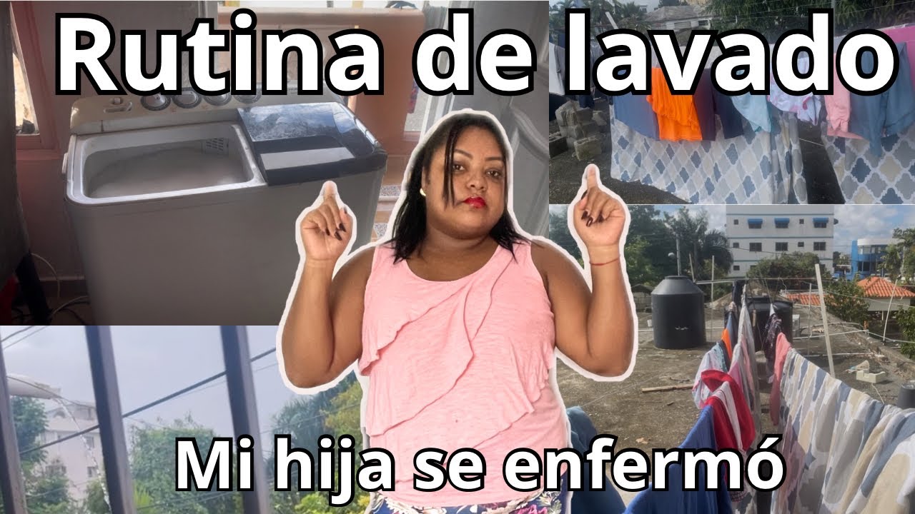 RUTINA DE LAVADO bajo lluvia y mi hija se enfermo